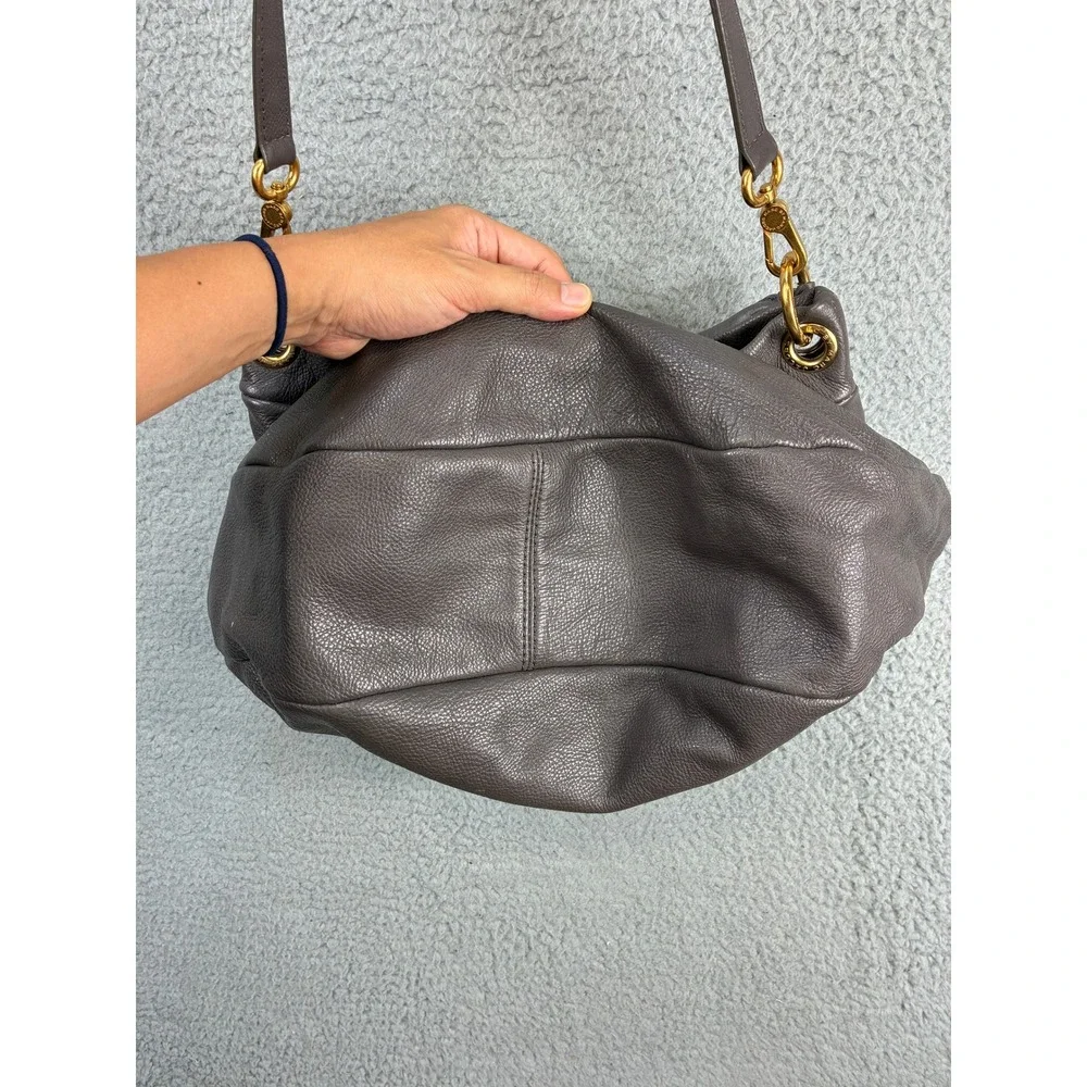 Marc by Marc Jacobs Classic Q Hillier Hobo Shoulder Bag Womens Medium Gray